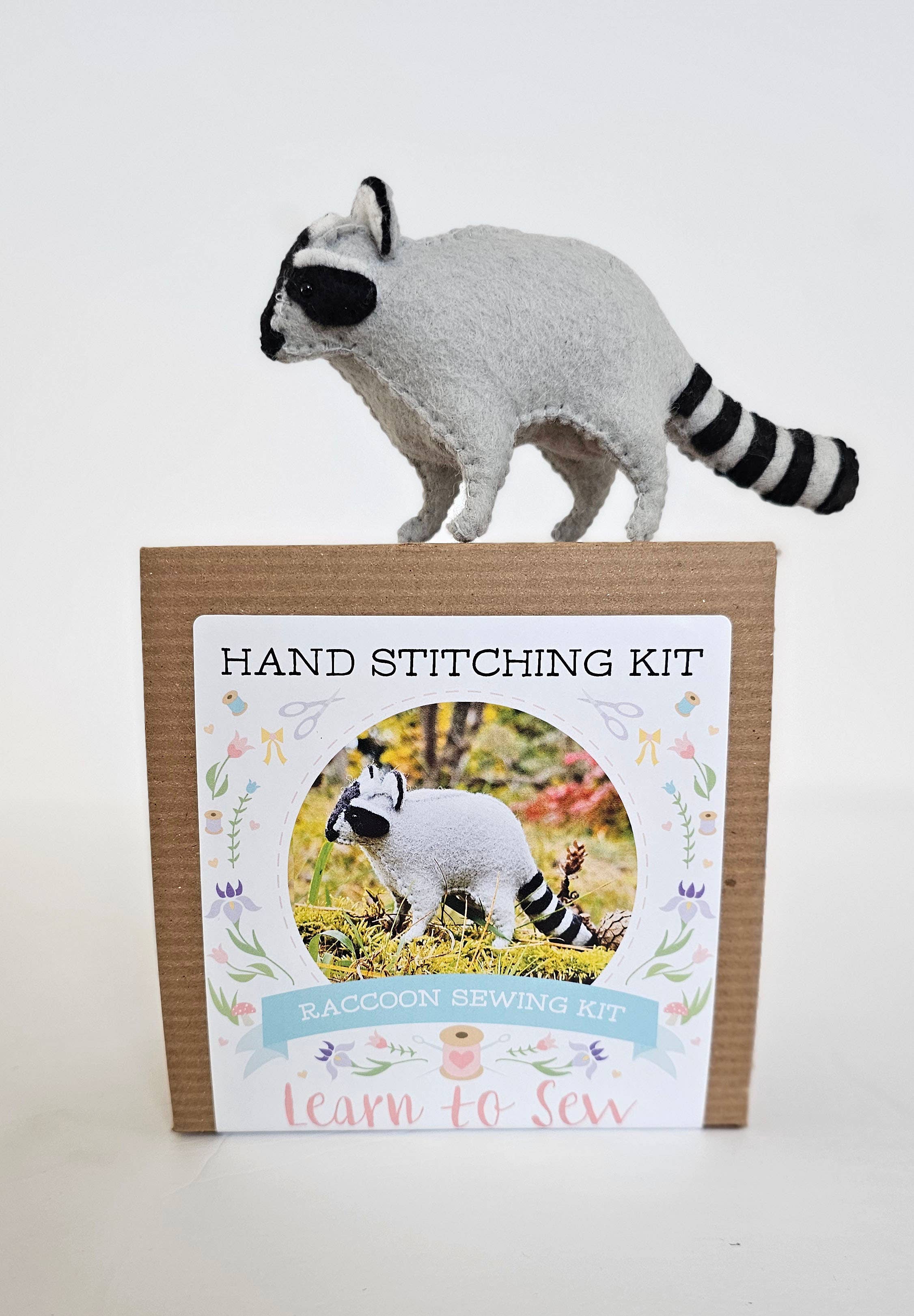 Felt Raccoon Sewing Kit