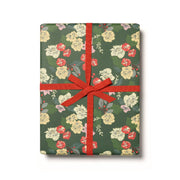 Festive Blooms Holiday Wrapping Paper