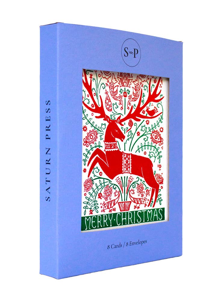 Folk Deer - Holiday Box