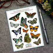 Sticker Sheet - Flutterby Butterflies