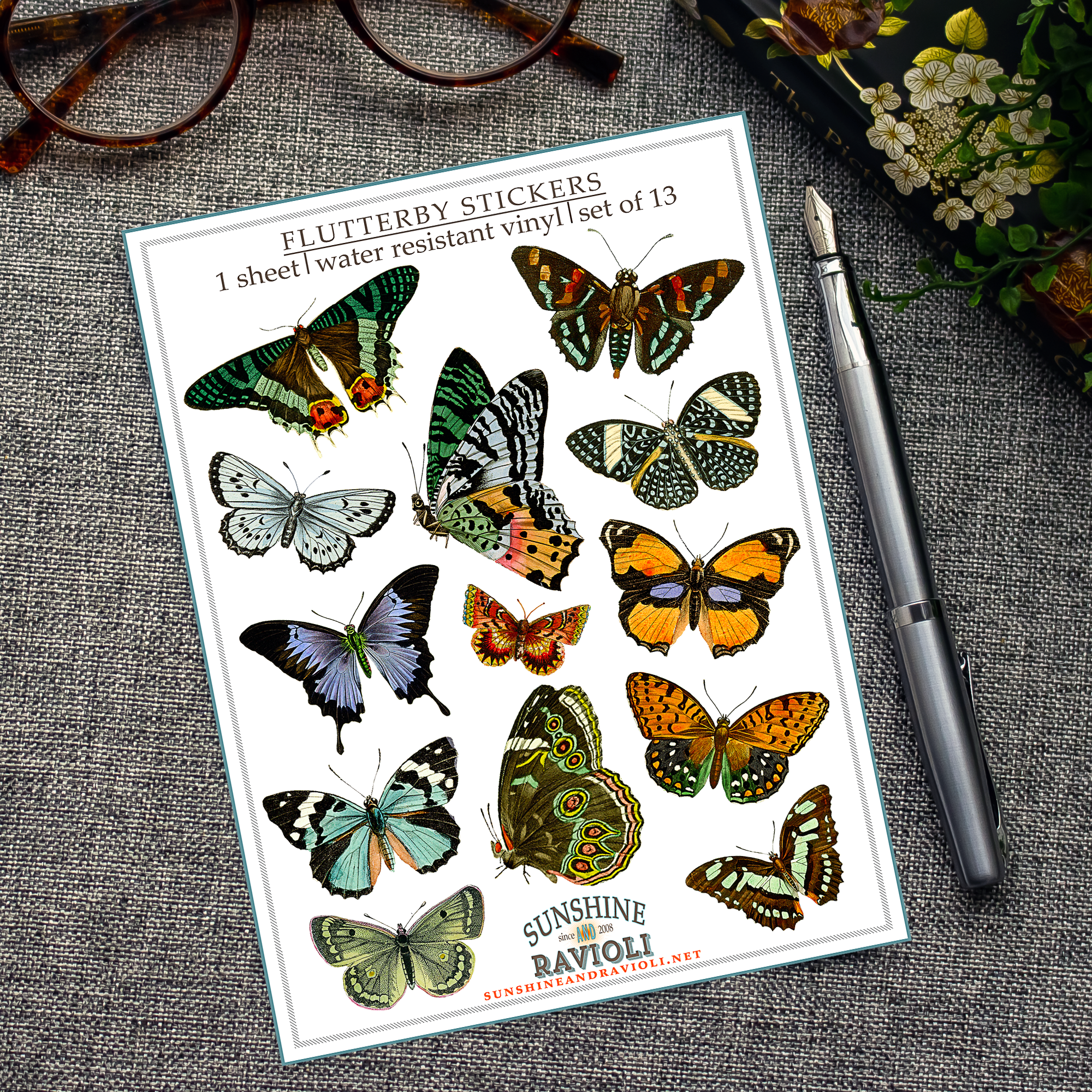 Sticker Sheet - Flutterby Butterflies