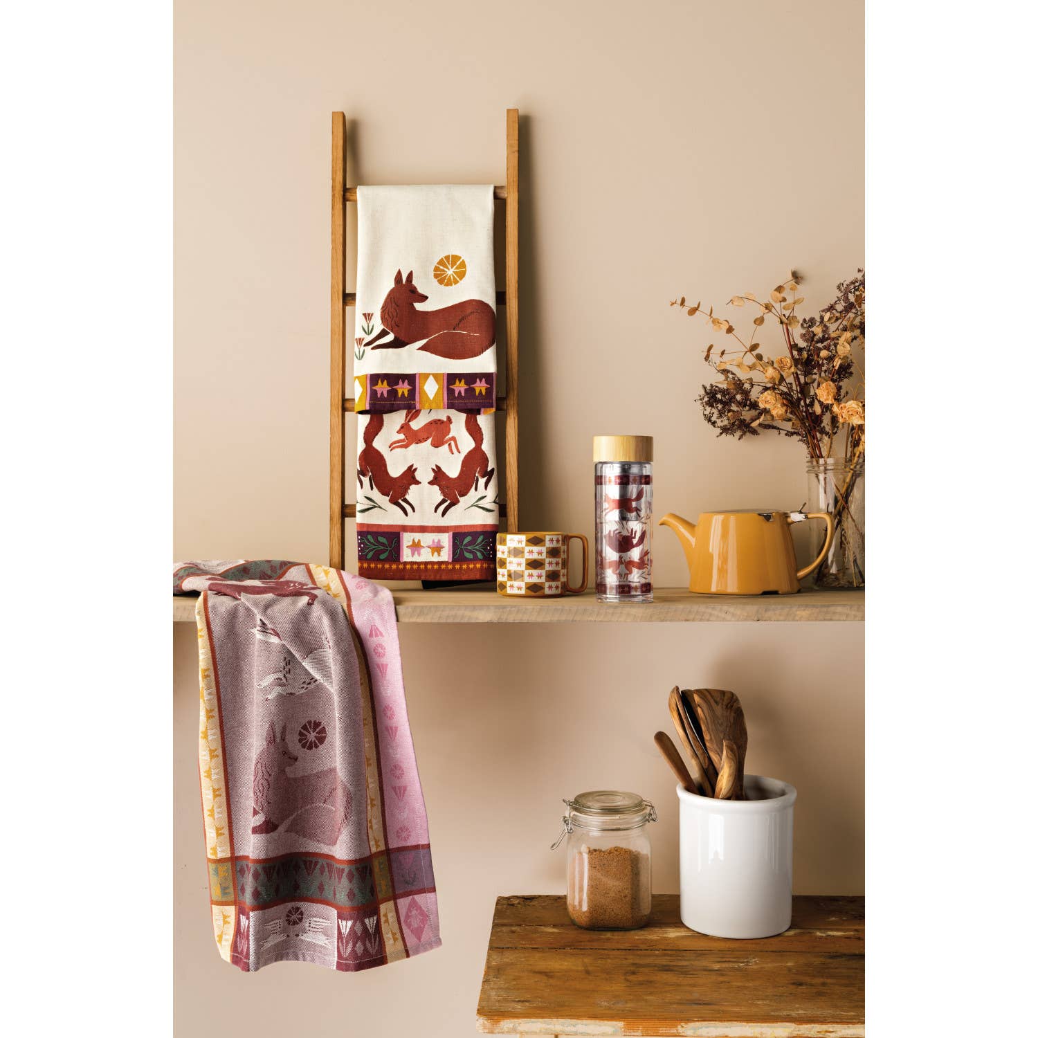Folktale Jacquard Dishtowel