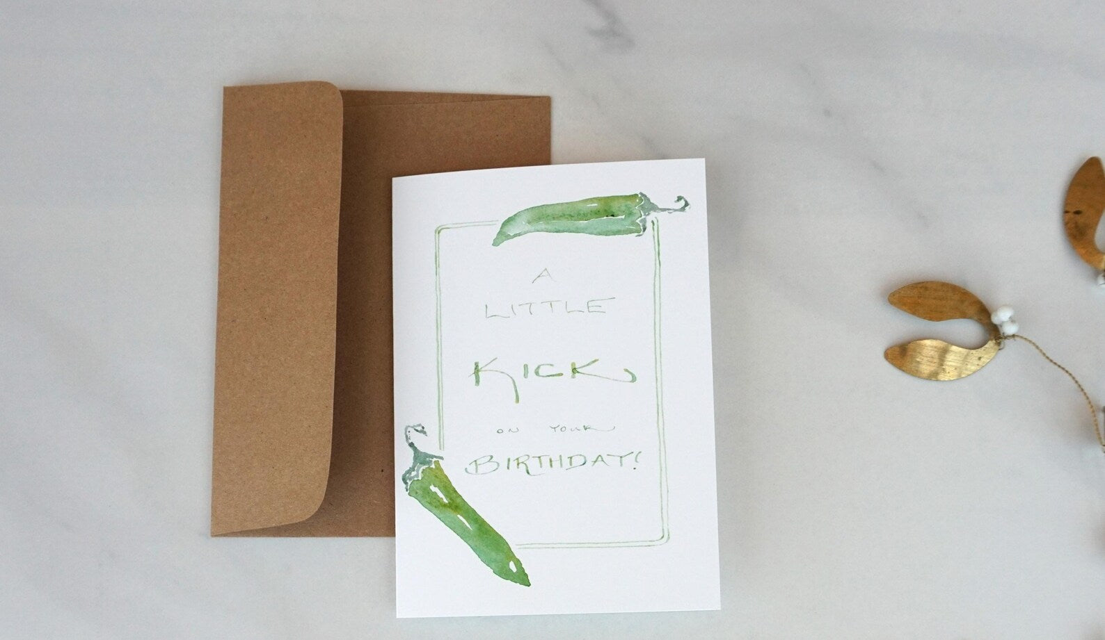 A Little Birthday Kick | greeting card