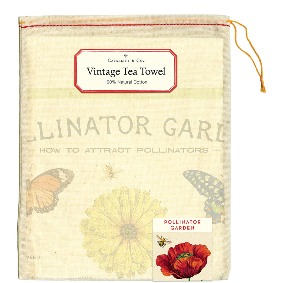 Pollinator Garden Tea Towel