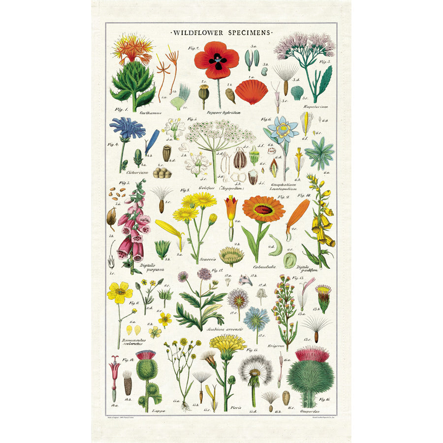 Wild Flowers Tea Towel
