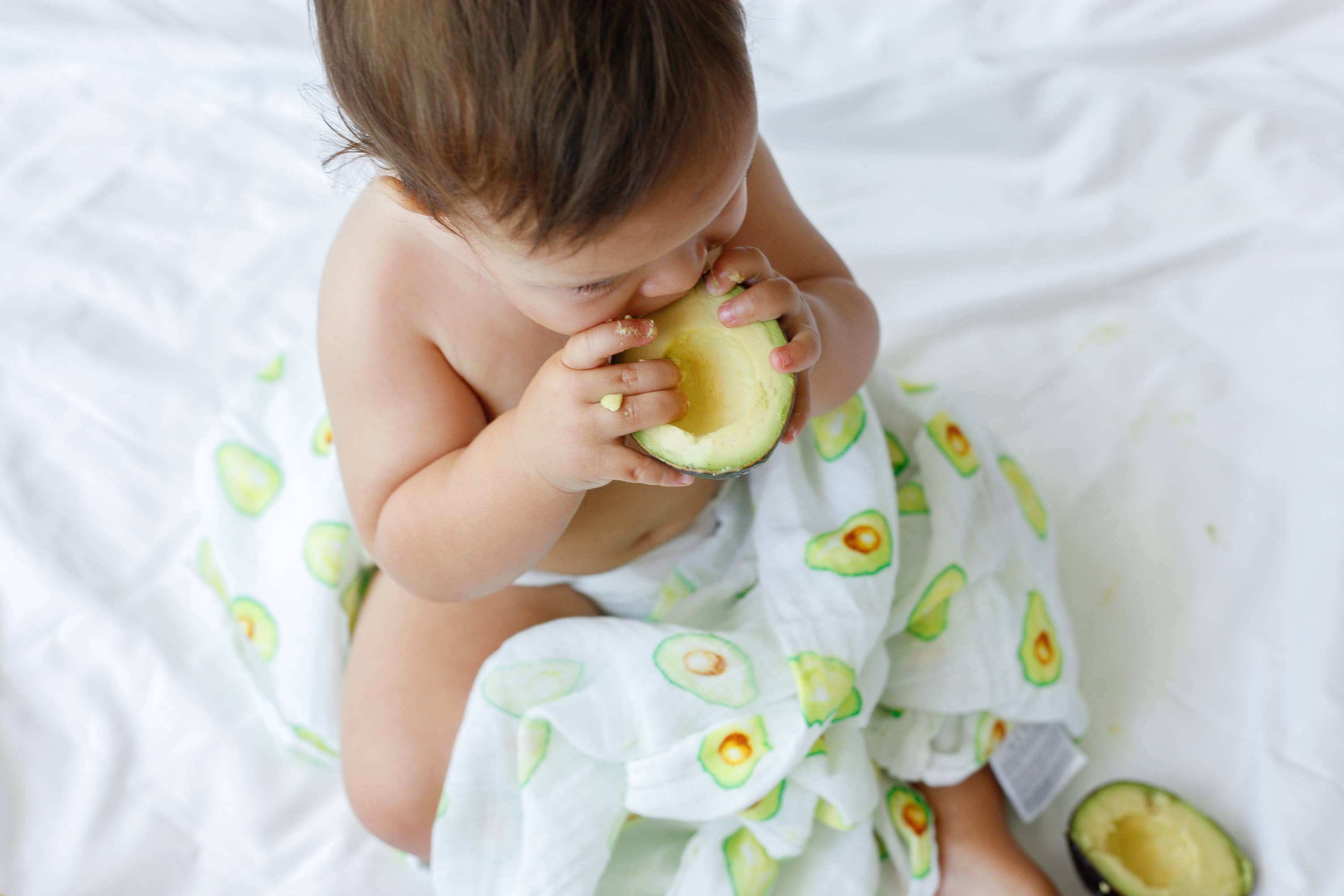 Avocado | Organic Cotton Muslin Swaddle