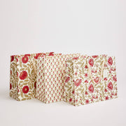 Hand Block Printed Gift Bags (Large) - Festive