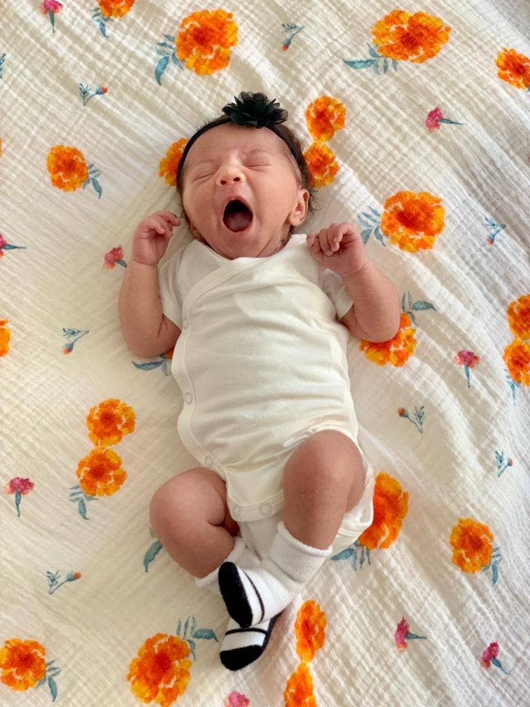 Marigolds | Organic Cotton Muslin Swaddle