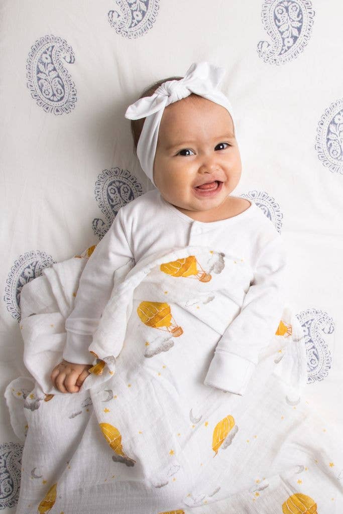 Hot Air Balloon | Organic Cotton Muslin Swaddle