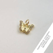 CZ Butterfly Charm