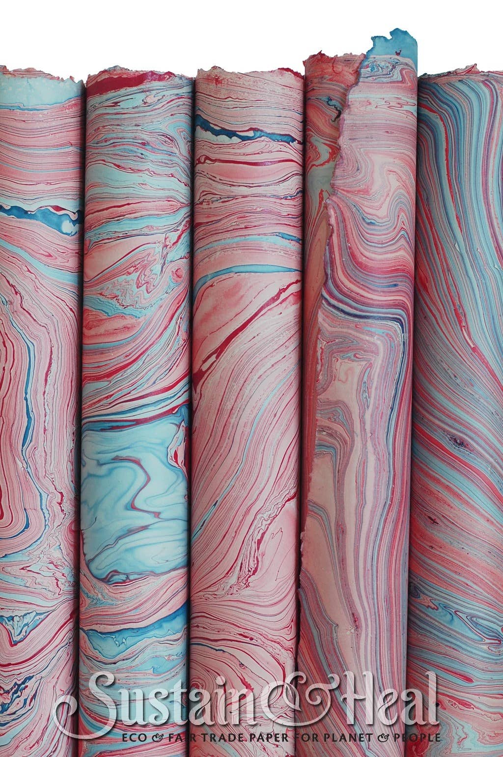 Red and Blue Marble Sheet #37