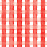 Red Gingam Wrapping Paper Sheets