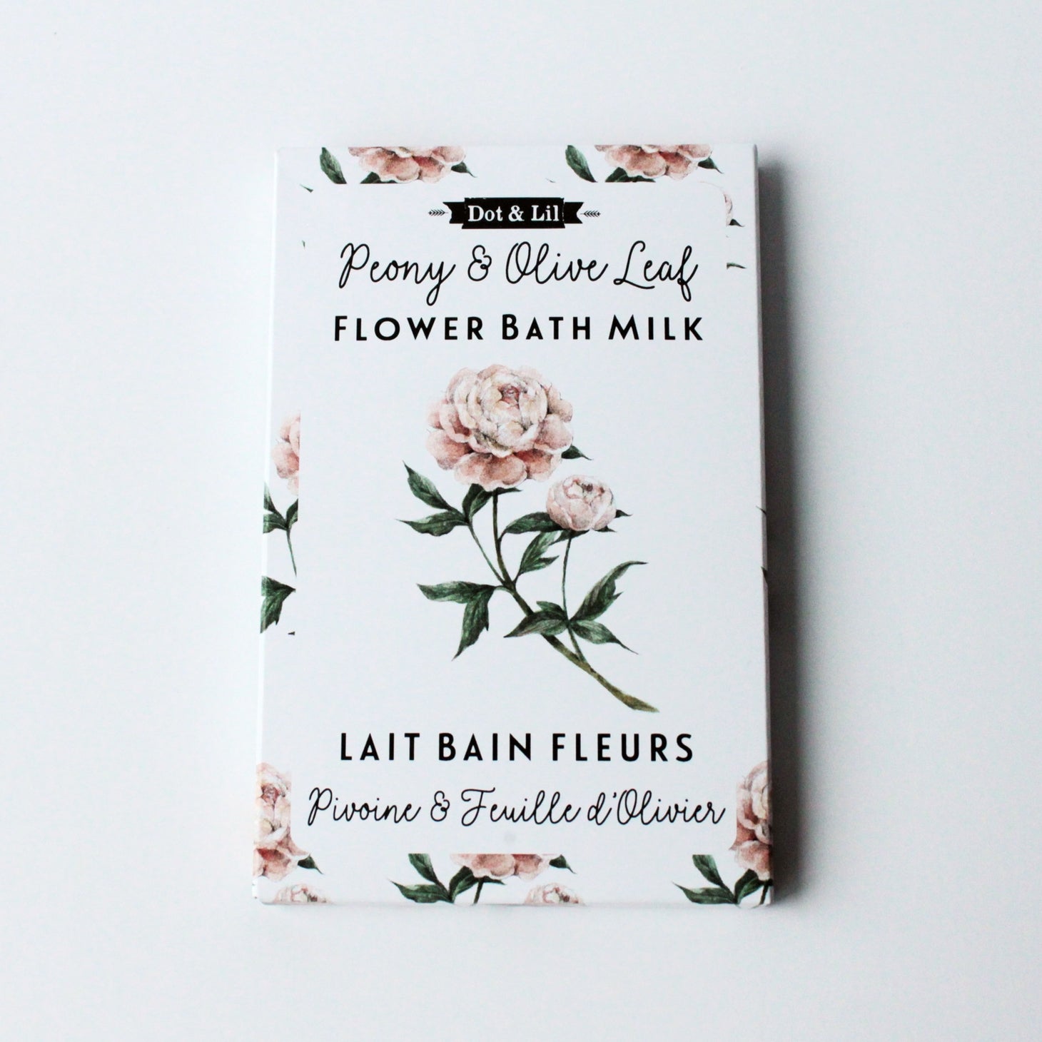 Peony & Olive Leaf Bath Milk Sachet