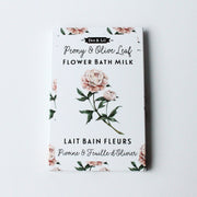 Peony & Olive Leaf Bath Milk Sachet