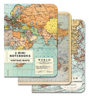 World Maps Mini Notebooks