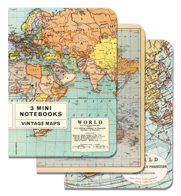 World Maps Mini Notebooks