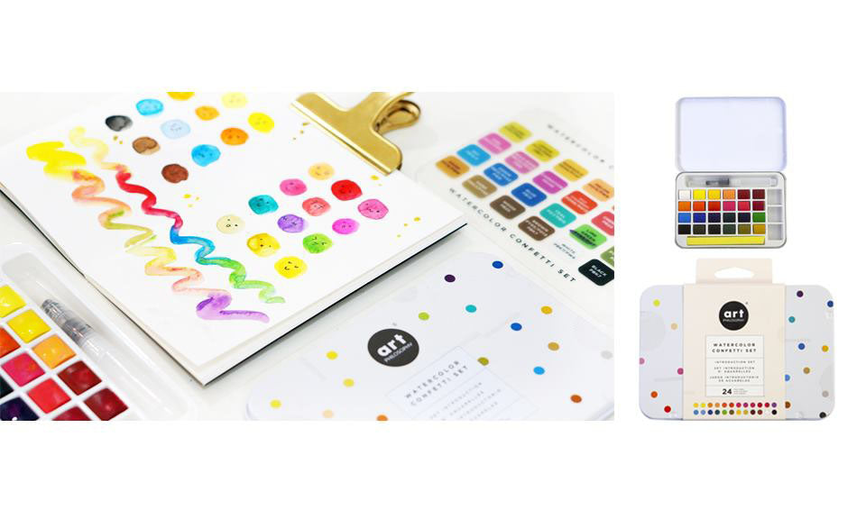 Watercolor Confetti Set
